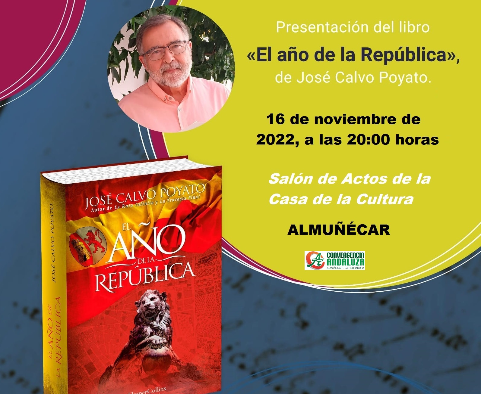 El escritor Jos Calvo Poyato presenta su ltima novela, El ao de la Repblica
